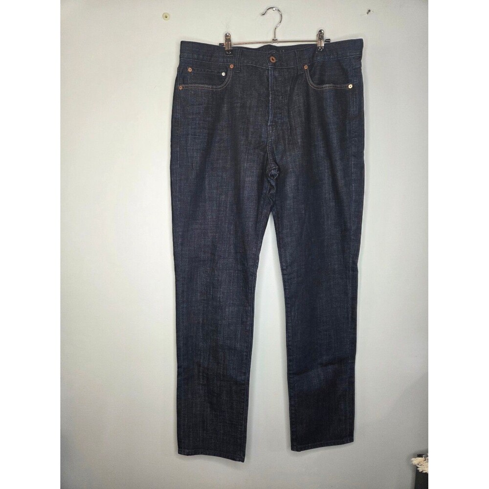 Lucky Brand Men's Straight Indigo Blue‎ Jeans, Buttonup, Sz 38 W, 34 L